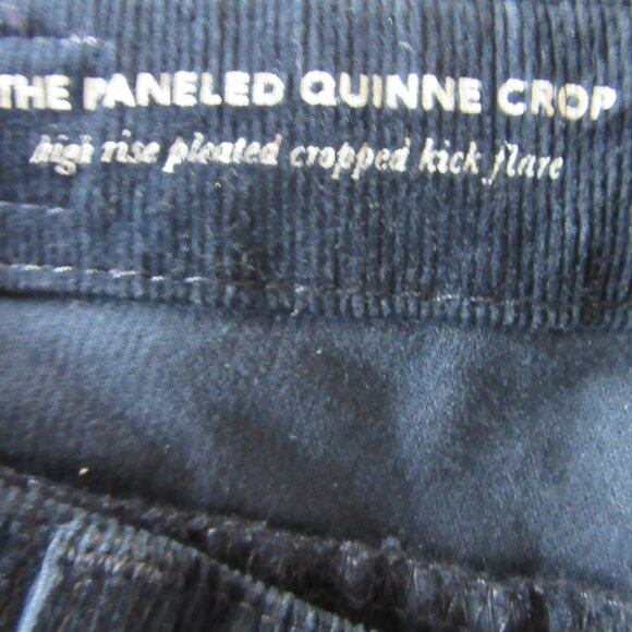 AG Adriano Goldschmied Blue Corduroy 27 Cropped Kick Flare USA Pants - Picture 5 of 6